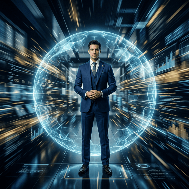 Ejecutivo con Escudo Bio-Shield